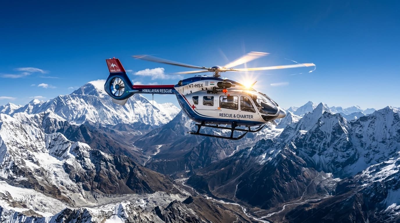 Himalayan peaks on the Kedarnath sector